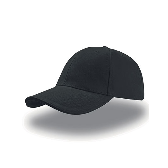 Czapka 6-panelowa Bawelniana AT610 - Black & Black