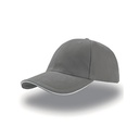 Czapka 6-panelowa Bawelniana AT610 - Grey & White