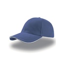 Czapka 6-panelowa Bawelniana AT610 - Royal & White