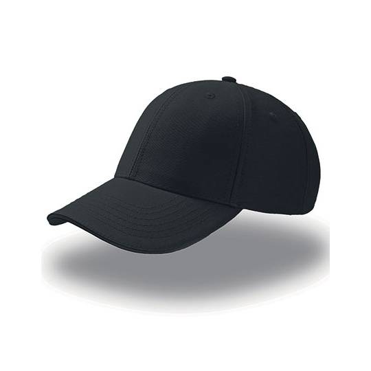 Czapka 6 panelowa Bawelniana AT612 - Black & Black