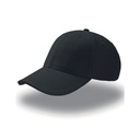 Czapka 6 panelowa Bawelniana AT612 - Black & Black