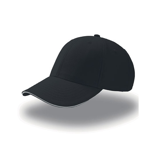 Czapka 6 panelowa Bawelniana AT612 - Black & White