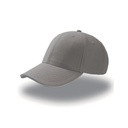 Czapka 6 panelowa Bawelniana AT612 - Grey & White