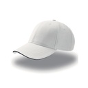 Czapka 6 panelowa Bawelniana AT612 - White & Navy