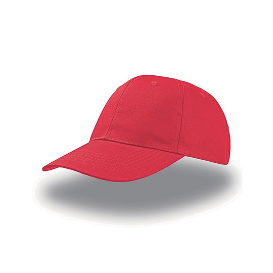 Czapka Szesciopanelowa Bawelniana AT613 - Red