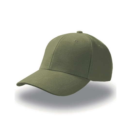 Czapka z daszkiem 6 panelowa bawełniana AT623 - Olive