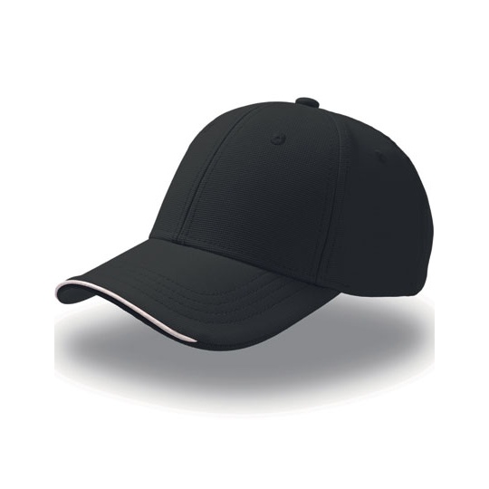 Czapka Zakardowa Poliestrowa 6 Paneli AT627 - Black