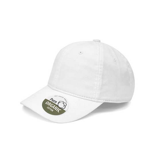 Czapka 6-panelowa Bawelna Organiczna BW7017 - White