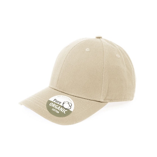 Czapka 6-panelowa Bawelna Organiczna BW7017 - Sand