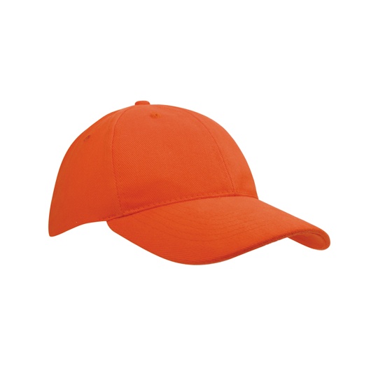 Czapka 6-panelowa Czesana Bawelna C1926 - Orange
