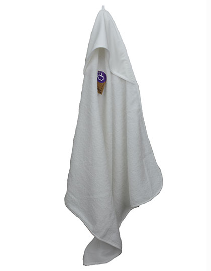 Recznik Dzieciecy z Kapturem Bawelniany AR731 - White & White & White