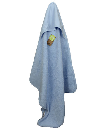 Recznik Dzieciecy z Kapturem Bawelniany AR731 - Light Blue & Light Blue & Light Blue