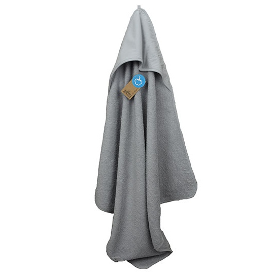 Recznik Dzieciecy z Kapturem Bawelniany AR731 - Light Grey & Light Grey & Light Grey