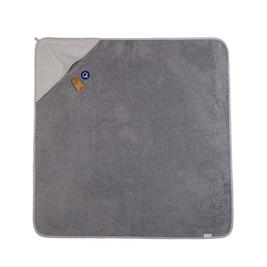Recznik Dzieciecy z Kapturem Bawelniany AR732 - Anthracite Grey & Light Grey