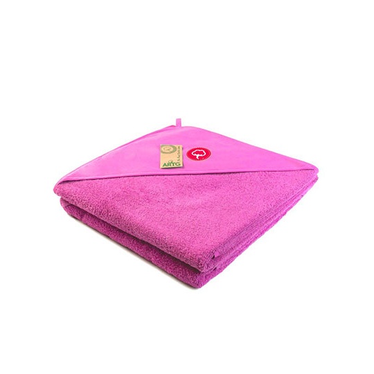 Recznik Dzieciecy z Kapturem Bawelniany AR732 - Pink