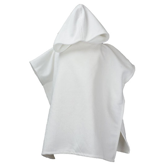 Ponczo kapielowe z kapturem AR819 - White