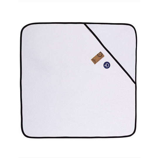 Ręcznik z kapturem AR892 - White & Black