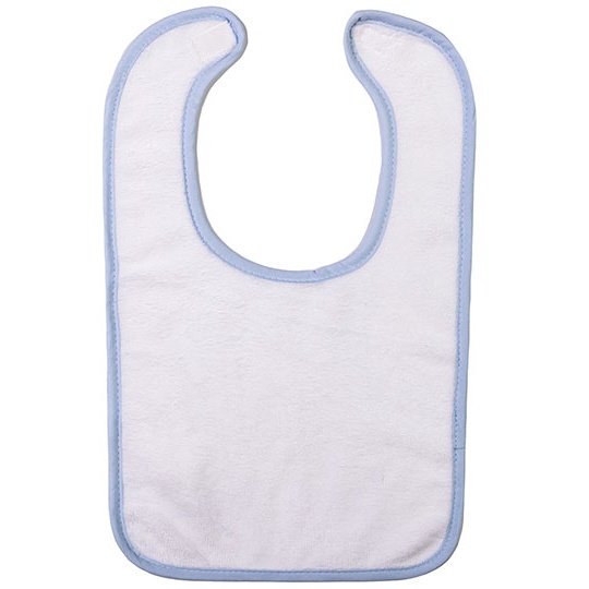 Sliniak Dzieciecy Poliester Bawelna AR894 - White & Light Blue