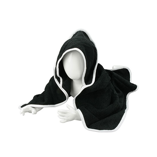 Recznik Dzieciecy Bawelniany z Kapturem ARB032 - Black