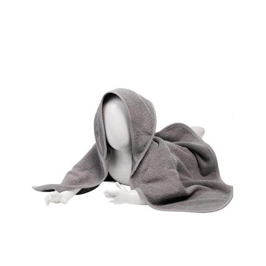 Recznik Dzieciecy Bawelniany z Kapturem ARB032 - Anthracite Grey & Anthracite Grey & Anthracite Grey