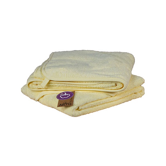 Recznik Dzieciecy Bawelniany z Kapturem ARB032 - Pastel Yellow & Pastel Yellow & Pastel Yellow