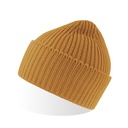 Czapka Dzianinowa Prazkowana Polylana AT100 - Mustard