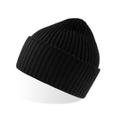 Czapka Dzianinowa Prazkowana Polylana AT100 - Black