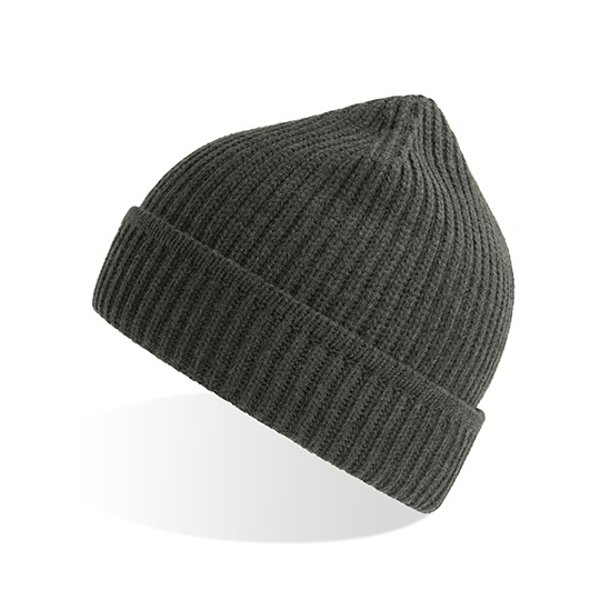 Czapka Dzianinowa Polylana Ekologiczna AT101 - Dark Grey Melange