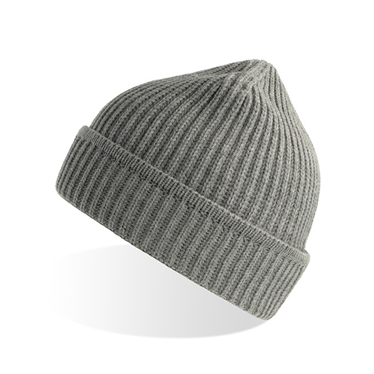 Czapka Dzianinowa Polylana Ekologiczna AT101 - Light Grey Melange