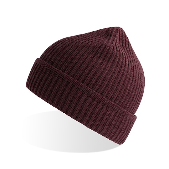 Czapka Dzianinowa Polylana Ekologiczna AT101 - Burgundy Melange