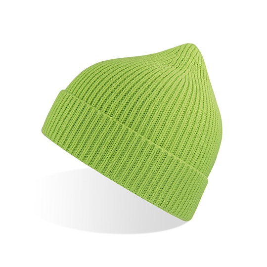 Czapka Prazkowana Z Recyklingu AT103 - Acid Green