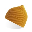 Czapka Prazkowana Z Recyklingu AT103 - Mustard