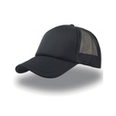 Czapka Trucker Snapback Poliestrowa Siateczkowa AT505 - Black & Black & Black