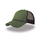 Czapka Trucker Snapback Poliestrowa Siateczkowa AT505 - Olive & Black & Olive