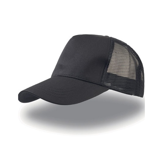Czapka Snapback Siateczka Bawełniana AT511 - Black & Black