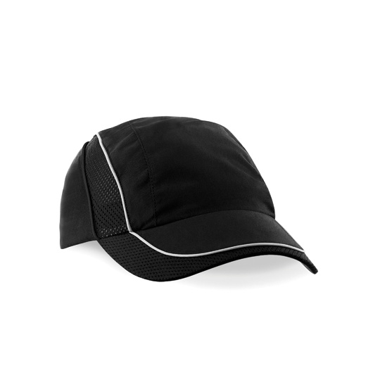 Czapka z siatkowymi wstawkami CB182 - Black