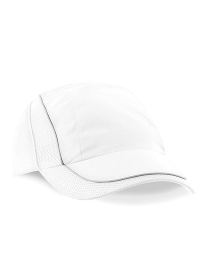 Czapka z siatkowymi wstawkami CB182 - White