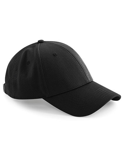 Czapka 6-panelowa Siateczkowa Oddychająca CB196 - Black