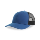 Czapka Trucker 5-Panel Poliester Recykling AT106 - Royal & Black