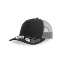 Czapka Trucker 5-Panel Poliester Recykling AT106 - Black & Dark Grey