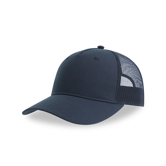 Czapka Trucker Recykling Poliester Oddychajaca AT107 - Navy & Navy
