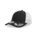 Czapka Trucker Recykling Poliester Oddychajaca AT107 - Black & White