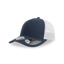 Czapka Trucker Recykling Poliester Oddychająca AT107 - Navy & White