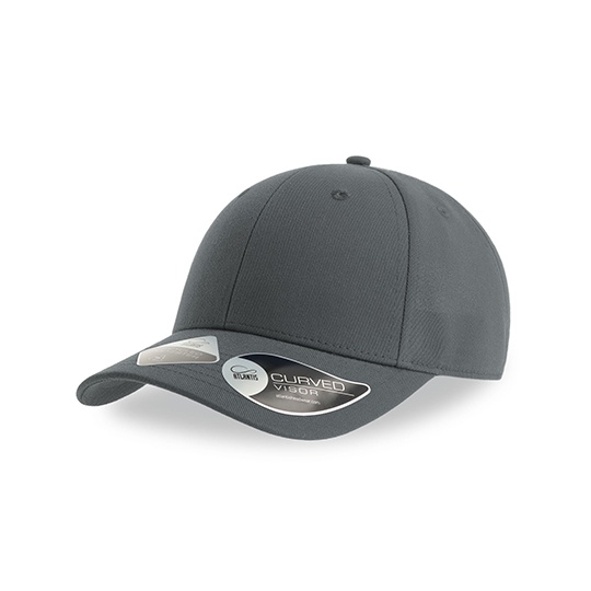 Czapka Bejsbolowa Klasyczna Poliester Recykling AT108 - Dark Grey