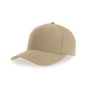 Czapka Bejsbolowa 5-panelowa Poliester z Recyklingu AT109 - Khaki