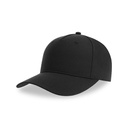 Czapka Bejsbolowa 5-panelowa Poliester z Recyklingu AT109 - Black