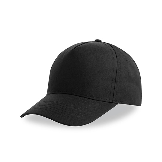 Czapka 5-panelowa Bejsbolowa Poliester z Recyklingu AT112 - Black