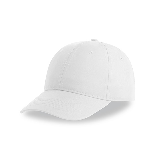 Czapka Bejsbolowa 6 Panelowa Poliester Recykling AT113 - White