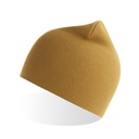 Czapka Prazkowana Bawelna Organiczna AT117 - Mustard