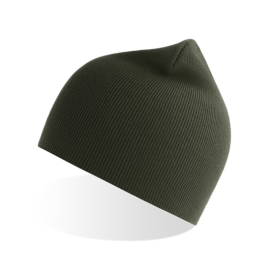 Czapka Prazkowana Bawelna Organiczna AT117 - Olive